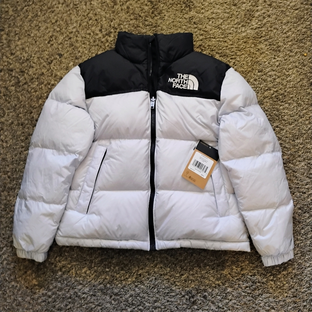 The North Face Teen Black and Gray Puffer Jacket